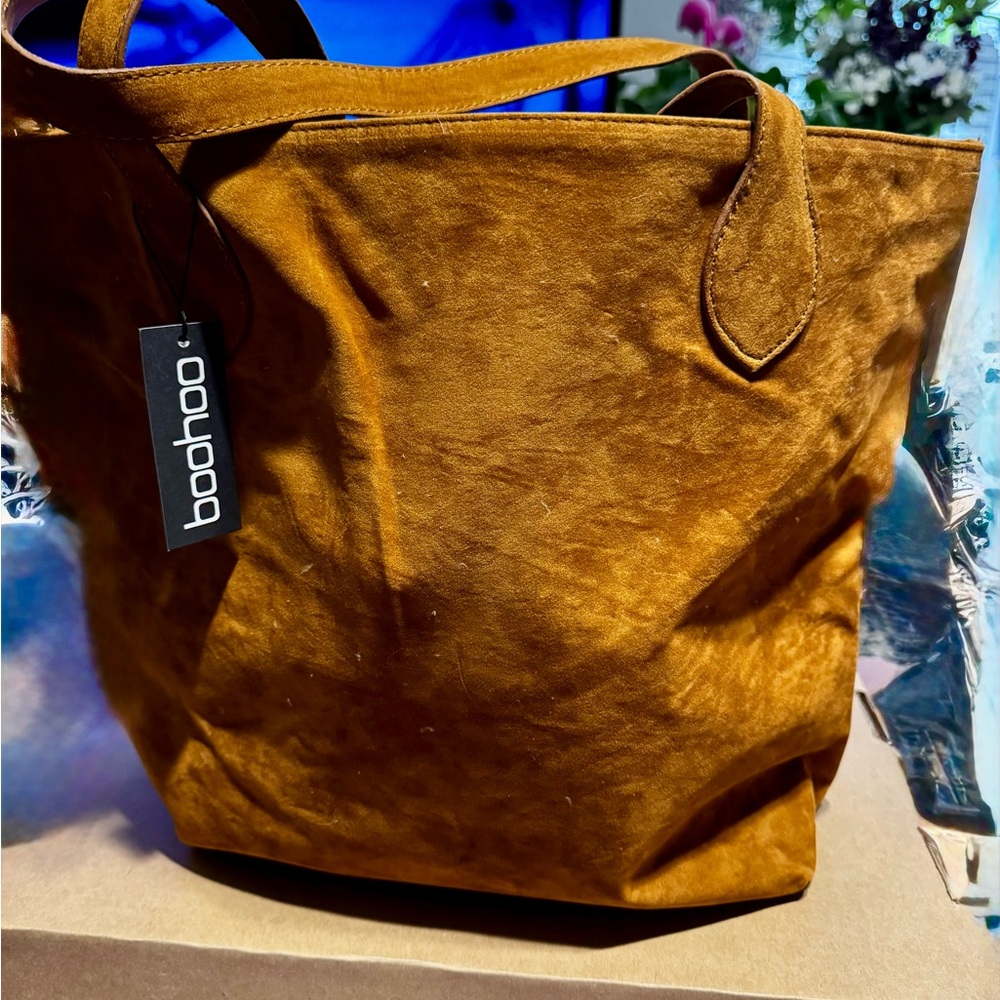 Boohoo Brown Tote Bag